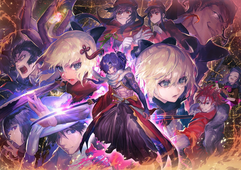 Chacha (Fate/Grand Order), Oryou (Fate/KOHA-ACE), Demon archer (Fate/Grand Order), Katana, Fate Series, Okada Izou (Fate Series), Okita Souji, Scarf, bow (Clothing)