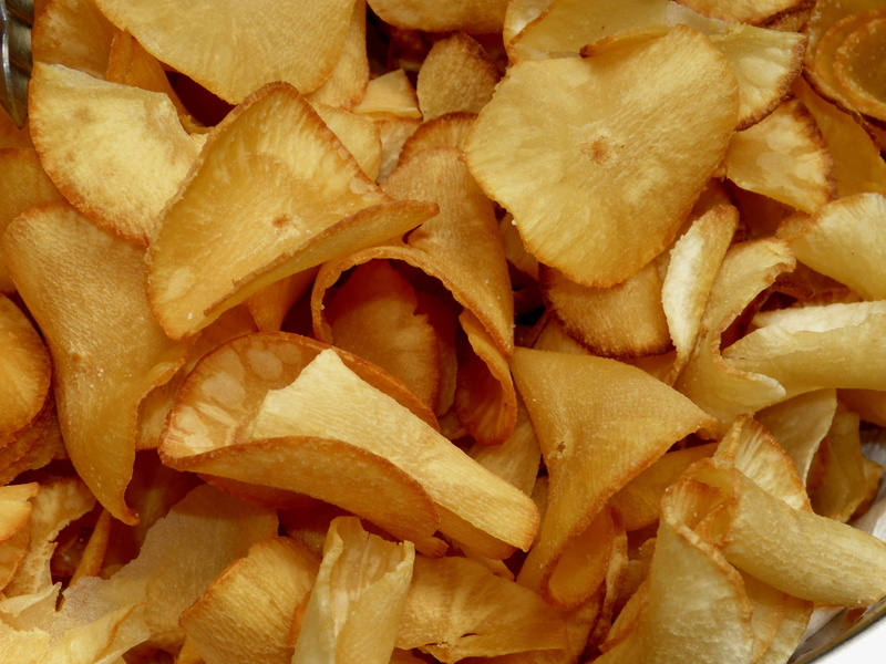 yellow, indoors, prepared potato, backgrounds, Nutrition, fast food, potato, no people, fried, tropics, large group of objects, food and drink, Cassava