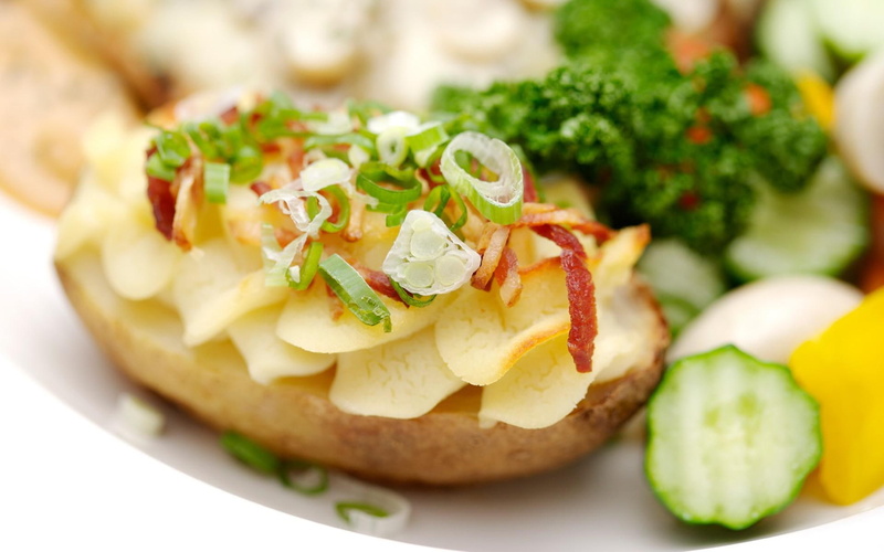 broccoli, stuffed, springs, potato, food, sliced, photography, 1920x1200, onion, bacon, 1080P