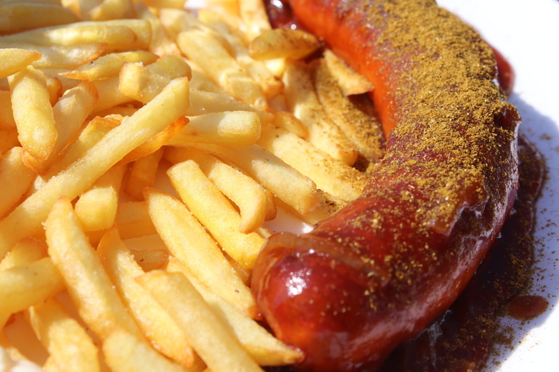 currywurst, french, deep fry, fat, prepared potato, close-up, food, 5K, vegetable, unhealthy eating, french fries, freshness, deep fried, potato, dinner