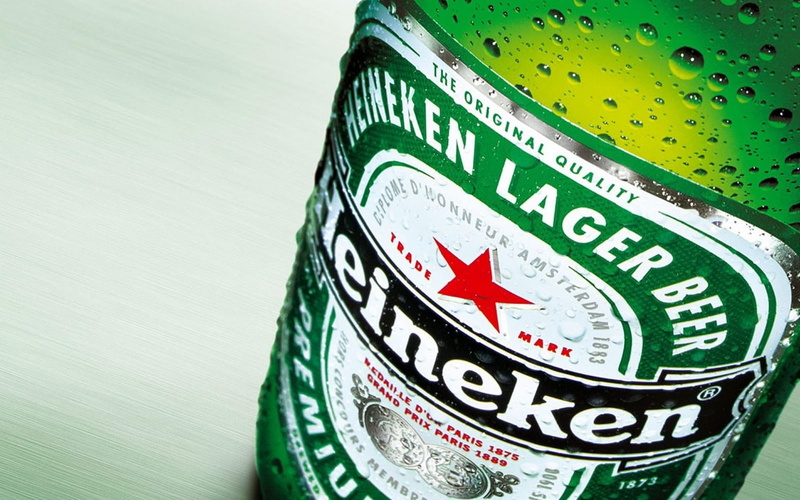 logo, Heineken, alcohol, beer, bottles, 720P