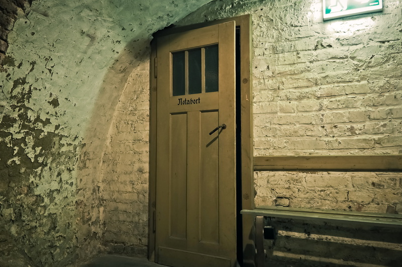 memory, memorial, war memorial, text, air-raid shelter, bomb, door, communication, wall, panel, window, bombing, safety, war, architecture, day, building