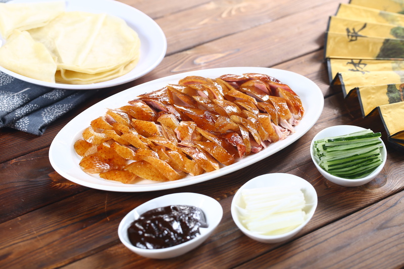 peking duck, ready-to-eat, plate, food, bowl, still life, wood - material, roast duck, chinese food, duck, high angle view, snack, wellbeing, fruit, food and drink