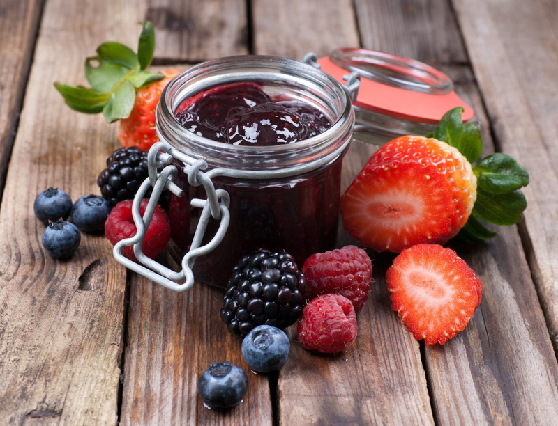 Berry, Blueberry, Jam, Raspberry, Fruit, Blackberry, 1080P, Food, Strawberry, Still Life