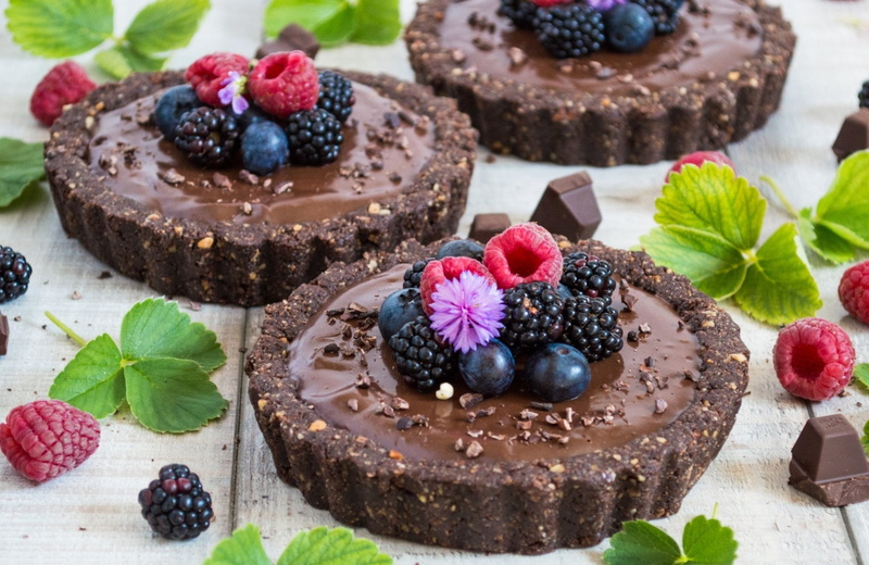 Food, Raspberry, Fruit, Cake, Tart, Pastry, 1080P, Berry, Still Life, Blueberry, Chocolate, Blackberry