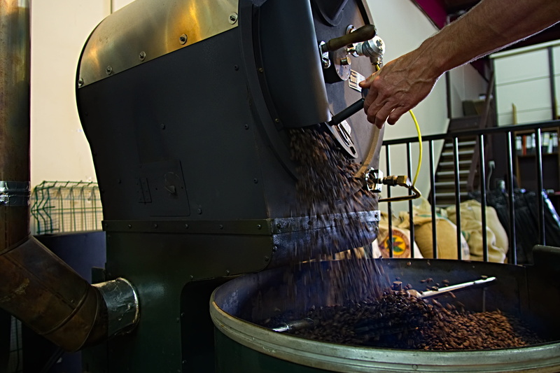food processing plant, finger, food and drink industry, grains, hand, food, machine, cooking, human body part, unrecognizable person, business, holding