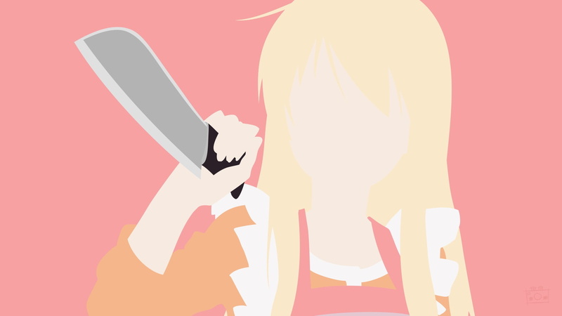 side view, indoors, business person, pink color, men, holding, knife - weapon, males, colored background, human body part, communication, one person, silhouette