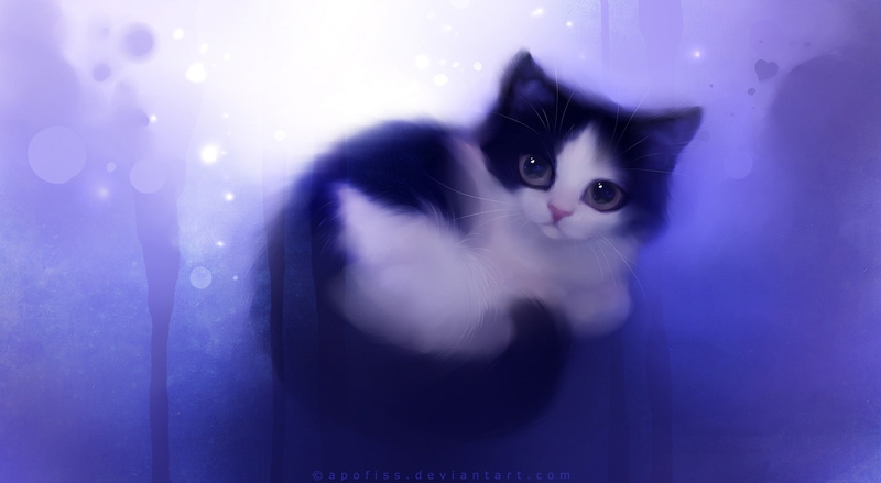 whisker, Kitty, no people, looking, furred, one animal, window, Artwork, feline, Kitten, Painting, cat painting, black, 1080P, emotion, fun, Artistic