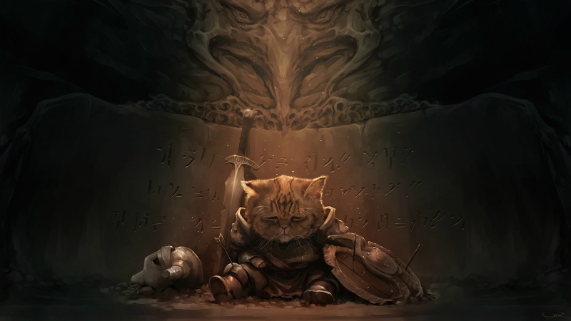 The Elder Scrolls V: Skyrim, art and craft, indoors, illustration, Geers_Art, portrait, creativity, lion - feline, 1080P, Darren Geers, looking at camera