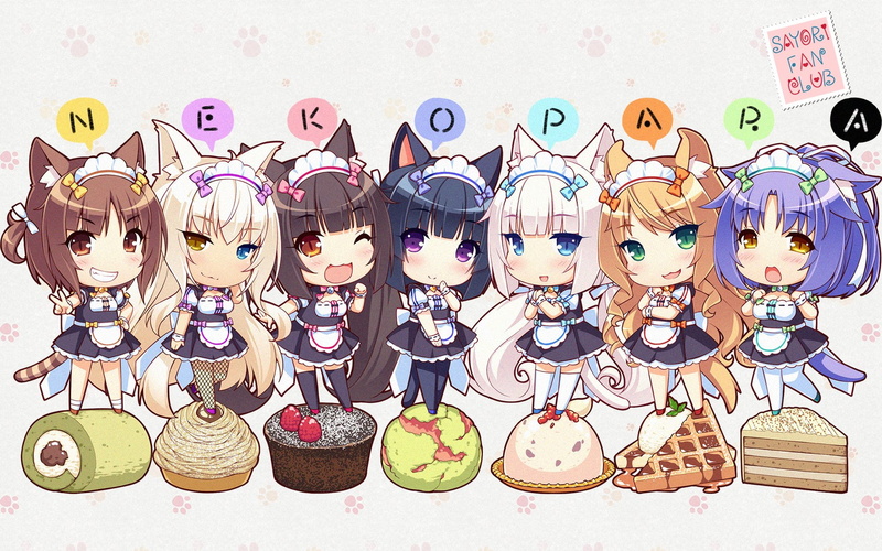 Anime, Coconut (Nekopara), 1080P, Chocola (Nekopara), Maple (Nekopara), Nekopara, Cinnamon (Nekopara), Vanilla (Nekopara), Azuki (Nekopara)