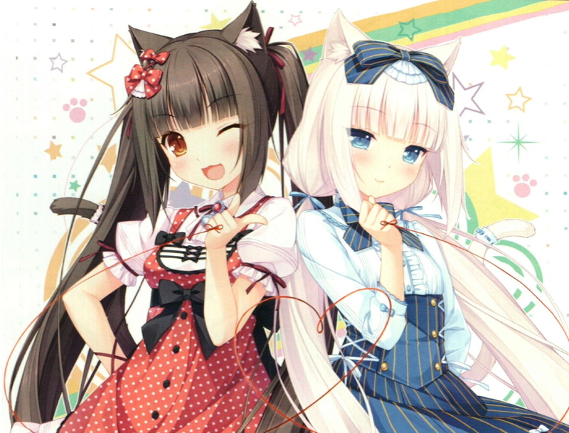 Anime, Chocola (Nekopara), Vanilla (Nekopara), Nekopara, 1080P