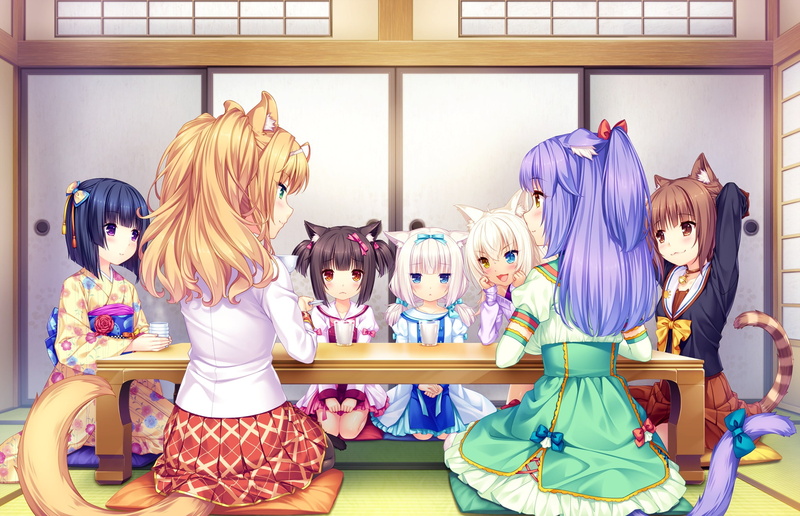 Maple (Nekopara), Chocola (Nekopara), Coconut (Nekopara), Anime, Minazuki Shigure, Azuki (Nekopara), 1080P, Cinnamon (Nekopara), Vanilla (Nekopara), Nekopara