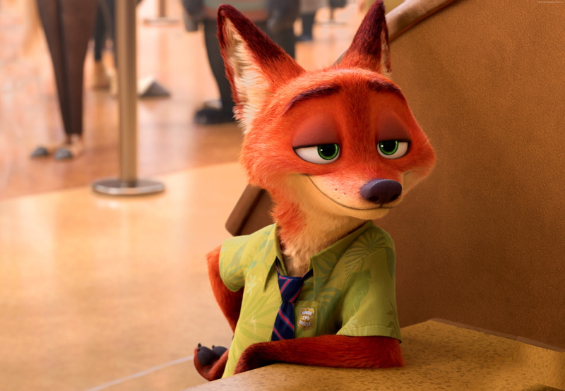 Best Animation Movies of 2016, fox, Zootopia, cartoon, 4K
