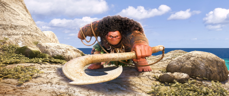 4K, Demigod Maui, Animation, Moana, 2K
