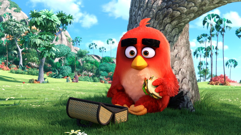 4K, 4K, Angry Birds, 2016, Red