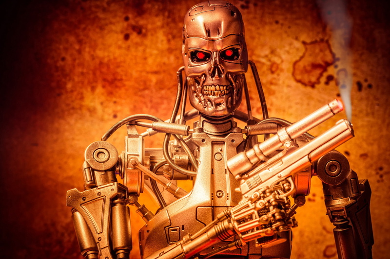toy, figurine, T-800, robot, 1080P, Terminator