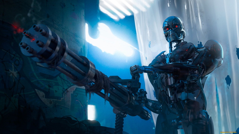 Terminator, science fiction, weapon, endoskeleton, 1080P, machine, artwork
