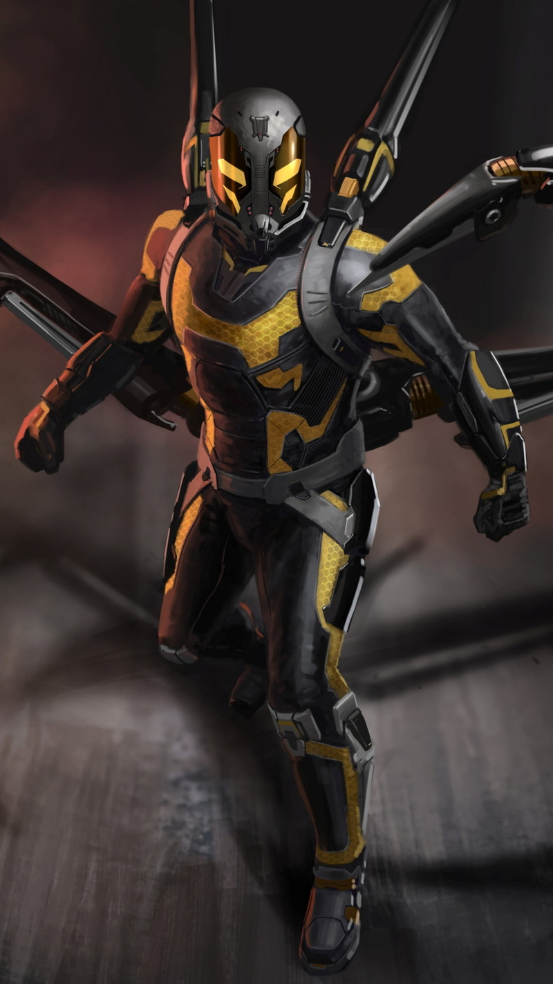 robot, digital, people, activity, standing, black, sport, holding, suit, helmet, human body part, weapon, yellow, 1080P, Hollywood Movies, equipment