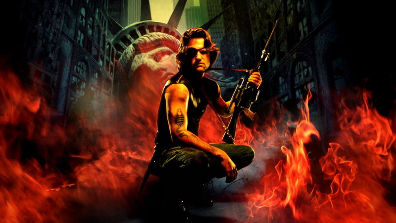 evil, fire, movies kurt russell escape from new york snake plissken, sitting, motion, clothing, dark, adult, night, smoke - physical structure, burning