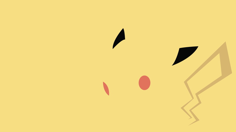 hd, cartoon/comic, minimal, pokemon, pikachu, yellow, 1080P