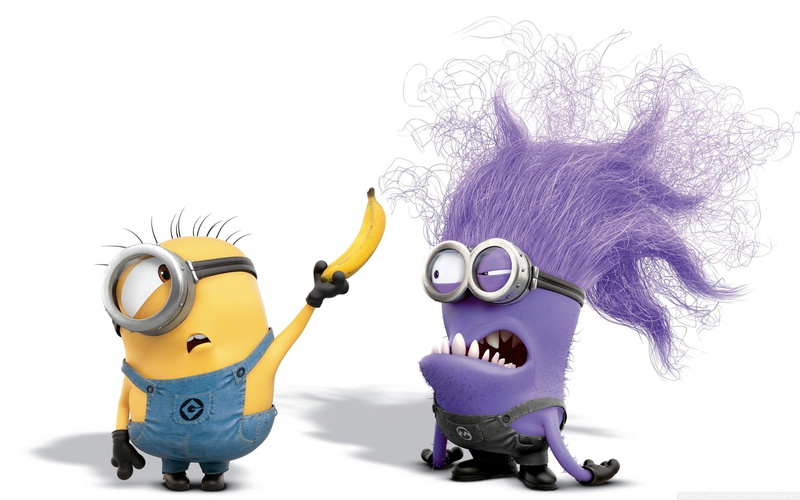 banana, minions, despicable-me, movies, entertainment, evil-minion, beautiful, 2K, funny