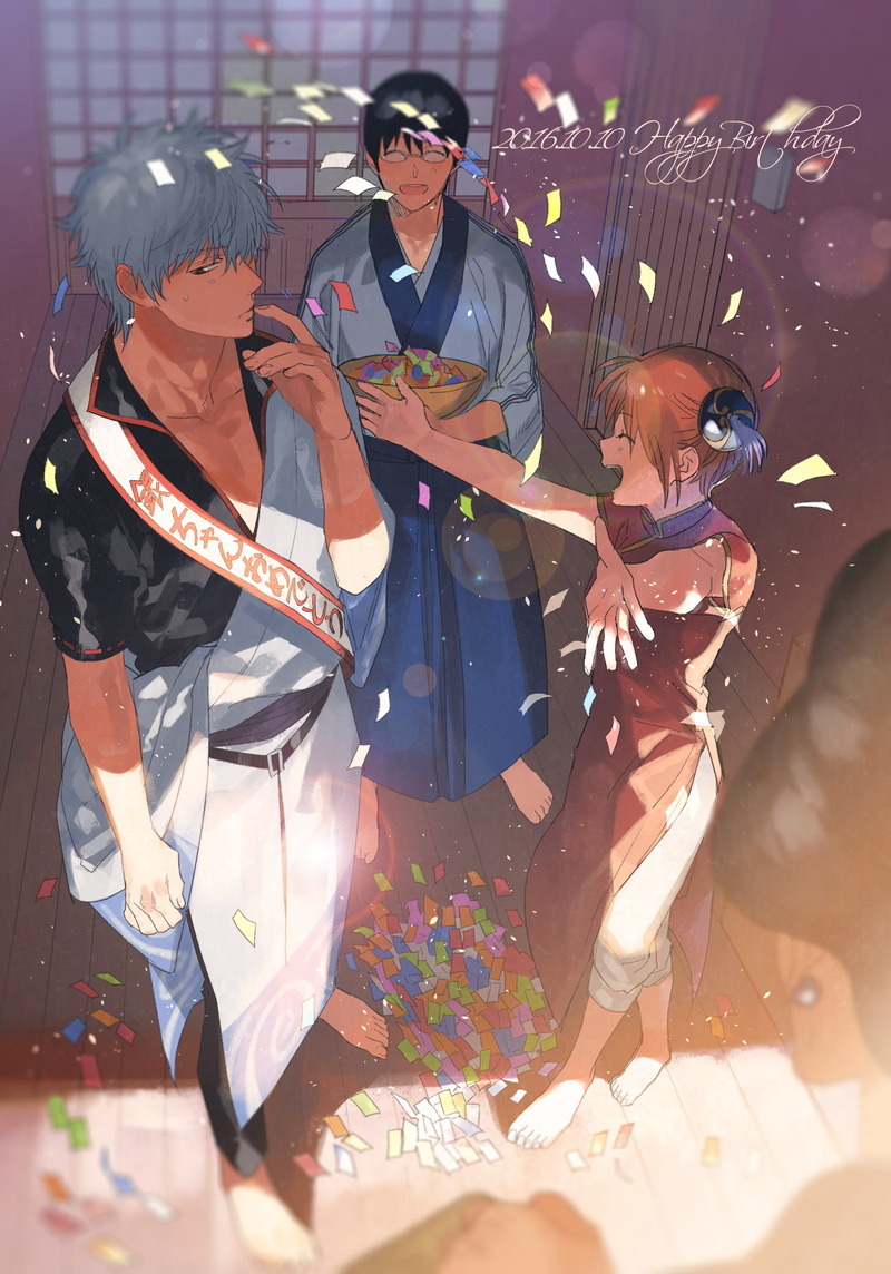 1080P, clothing, celebration, women, enjoyment, arts culture and entertainment, Gintama, small group of people, occupation, real people, Sakata Gintoki