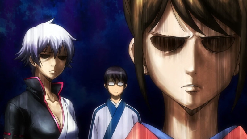 well-dressed, protection, Kagura Yato, women, young adult, men, three, portrait, group of people, Sakata Gintoki, beauty, Gintama, 1080P, illustration