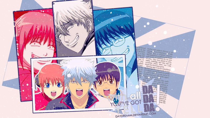 1080P, Shimura Shinpachi, Anime, Gintoki Sakata, Kagura (Gintama), Gintama