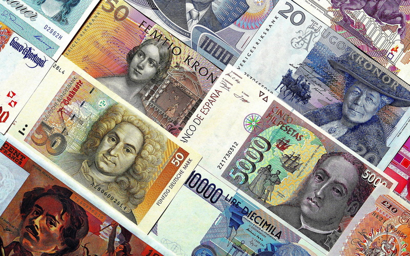 currency, business, 2K, text, male likeness, paper currency, representation, money, above, finance, choice, banknotes, human representation, large group of objects