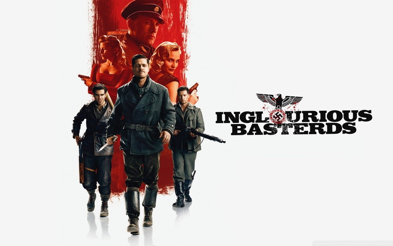art, x, movies, Brad Pitt, movie, posters, brad, hd, 1080P, movie posters, entertainment, pitt, inglourious, basterds