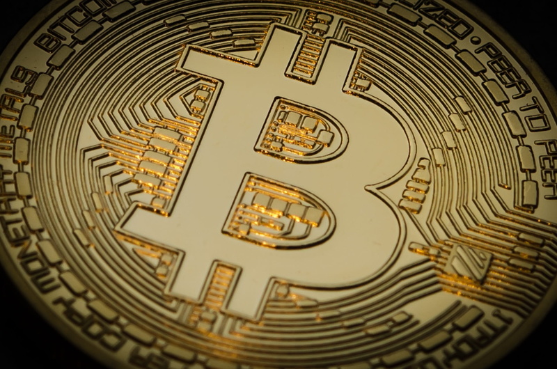financial, black background, wealth, 1080P, circle, bitcoin, studio shot, gold colored, currency, night, coin, full frame, virtual, backgrounds, architecture