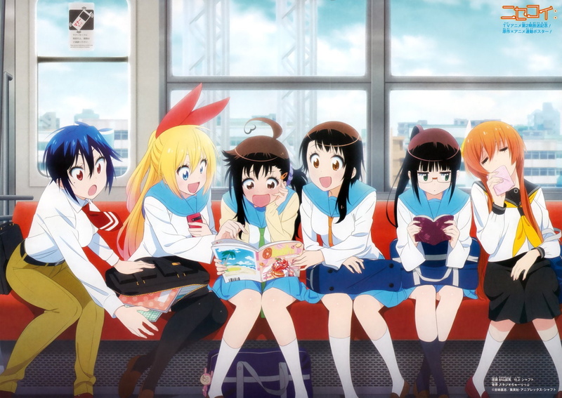 Nisekoi, 1080P, Anime, Seishirou Tsugumi, Kosaki Onodera, Haru Onodera, Chitoge Kirisaki, Marika Tachibana, Ruri Miyamoto