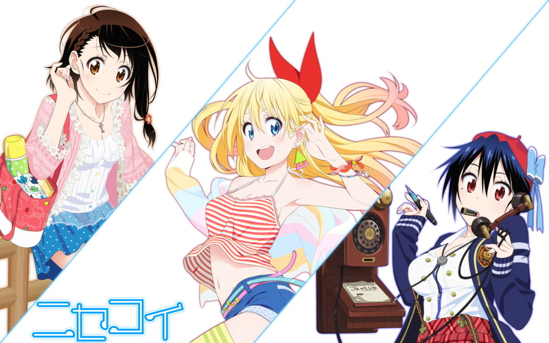 Nisekoi, 1080P, Kosaki Onodera, Chitoge Kirisaki, Anime, Seishirou Tsugumi