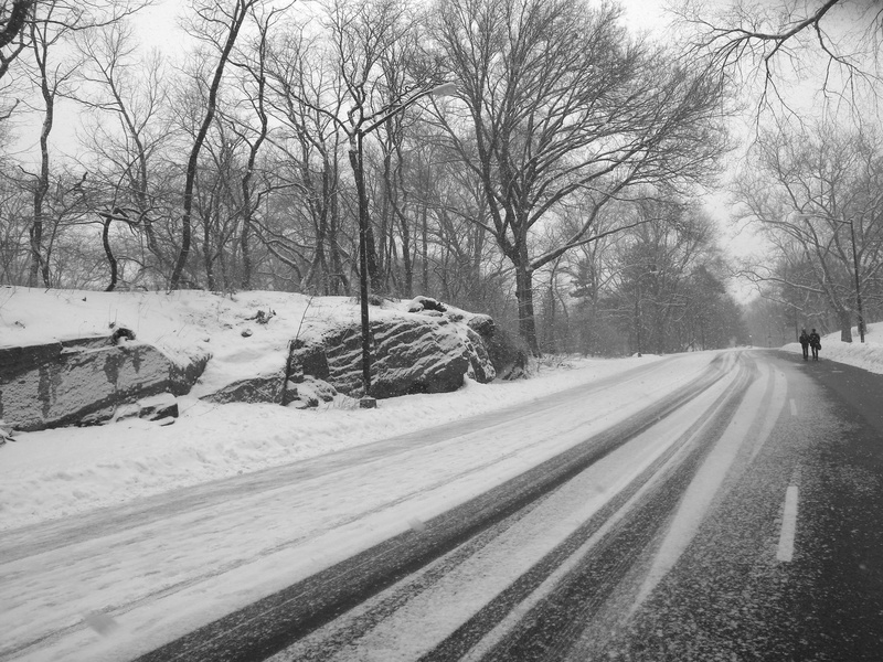 ice, cold temperature, beauty in nature, man, cold, black and white, icy, nature, snow, trees, people, road, direction, no people, outside, slick, couple