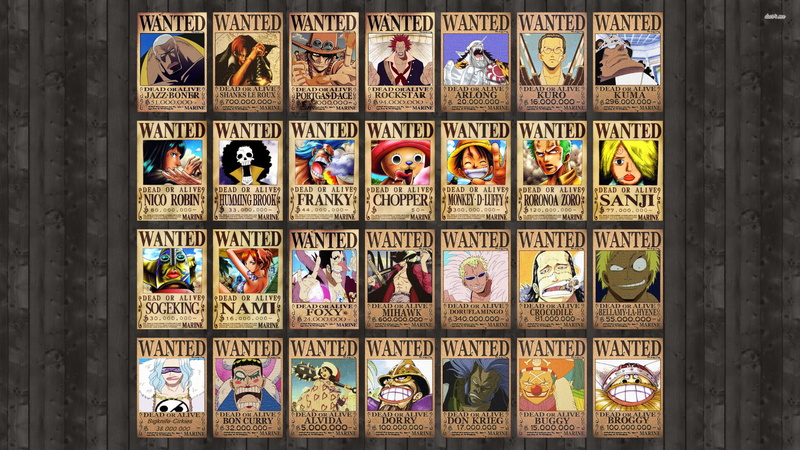 Piece, anime, poster, 2K, one, one piece wanted poster, 2560x1440