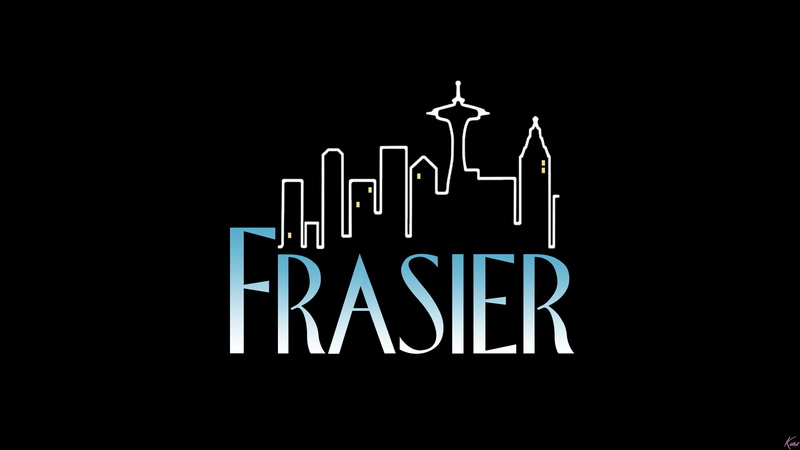 David Hyde Pierce, illuminated, black color, close-up, copy space, studio shot, capital letter, TV, night, dark, Frasier, 1080P, Frasier Crane, neon, nature