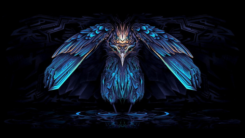 1080P, Art, Heron, Design, Wings