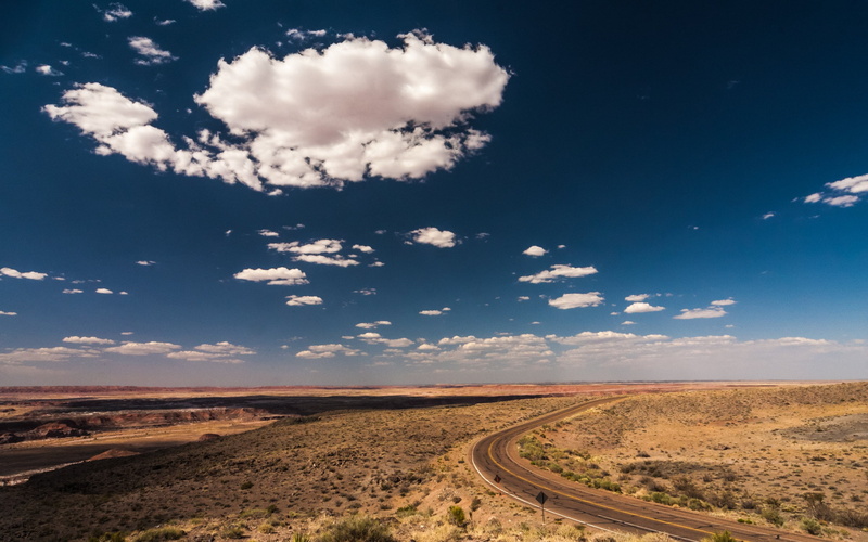 2K, road, desert, gnome, landscapes, gnu linux