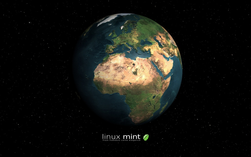 linux, 2K, print, terra, mint, earth