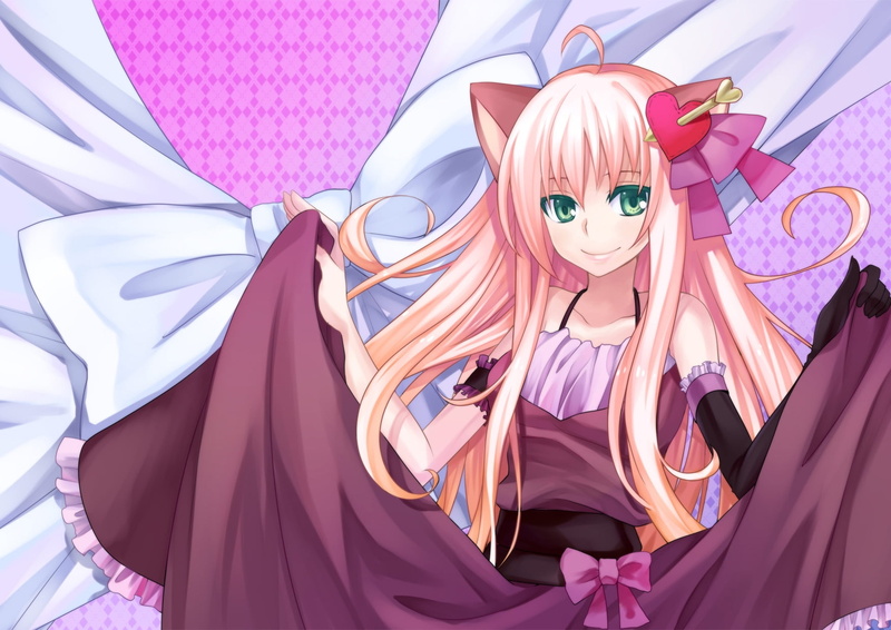 female, vocaloid, 720P, beautiful woman, girl, purple, one person, character, dress, beauty, fashion, portrait, day, multi colored, pink, looking at camera