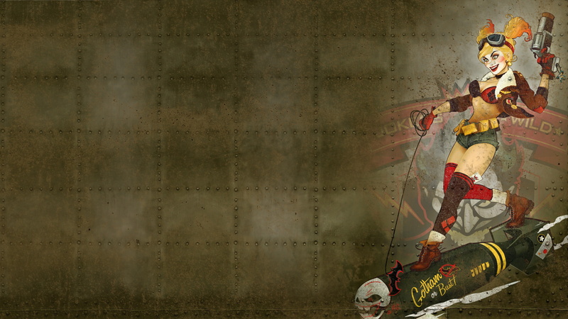 1080P, Comics, DC Bombshells, Harley Quinn