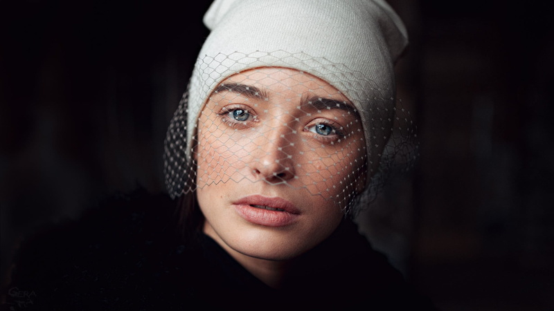 dark, face, portrait, serious, adult, headshot, bandage, looking at camera, one person, 1080P, human body part, front view, young adult, model, studio shot