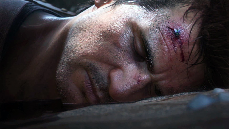 headshot, people, aggression, lying down, ps games, mammal, games, selective focus, pain, blood, sleeping, human face, one animal, pc games, close-up, relaxation