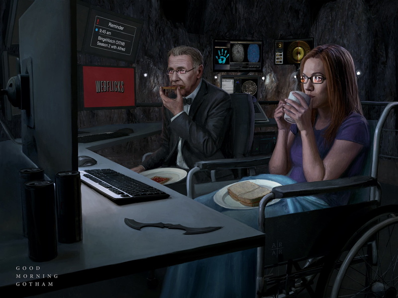 females, people, jacket, young adult, computer, art, DC Comics, s, suit, conquering adversity, technology, Batcave, emotion, comics, males, table, digital