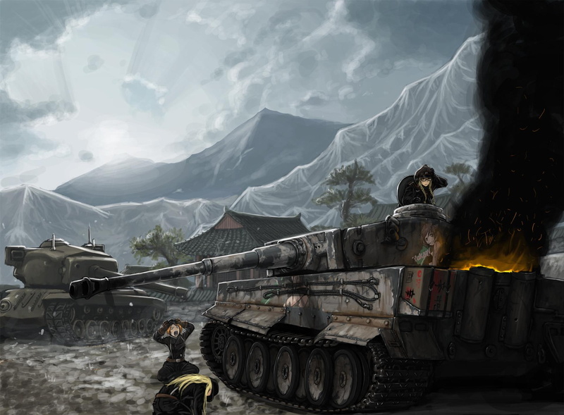 world, und, panzer, girls, anime, tanks, girls und panzer, 1080P, world of tanks