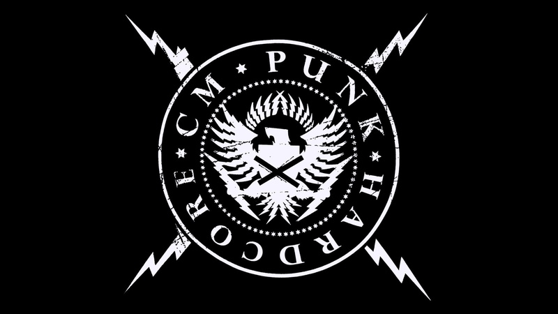 CM Punk, low angle view, night, 1080P, logo, sky, close-up, single object, black color, nature, punk, black background, shape, geometric shape, circle
