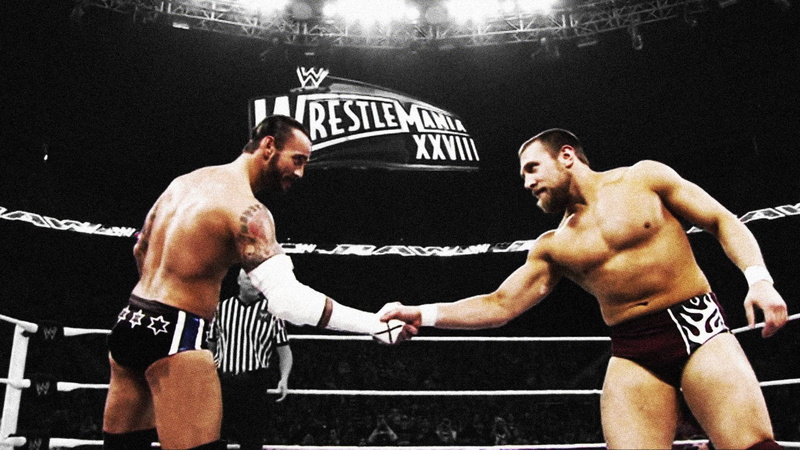 fighting, men, effort, sport, strength, conflict, Daniel Bryan, daniel, adult, boxing ring, rivalry, competitive sport, success, indoors, young men, two people