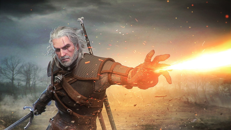 beard, adult, The Witcher, one person, males, clothing, winter, sky, mature men, lens flare, cold temperature, game, The Witcher 3: Wild Hunt, real people