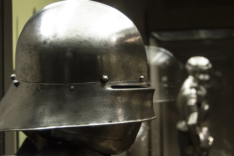 Armor, work Helmet, armour, man, sculpture, protection, steel, centurion, fighter, ancient, Medieval, still life, male likeness, battle, selective focus