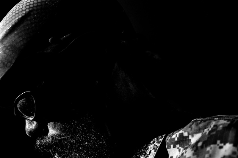 food and drink, man, patch, solitude, Military, airborne, acu, afghanistan, american, camouflage, mid adult, iraq, hat, states, armor, symbol, greyscale